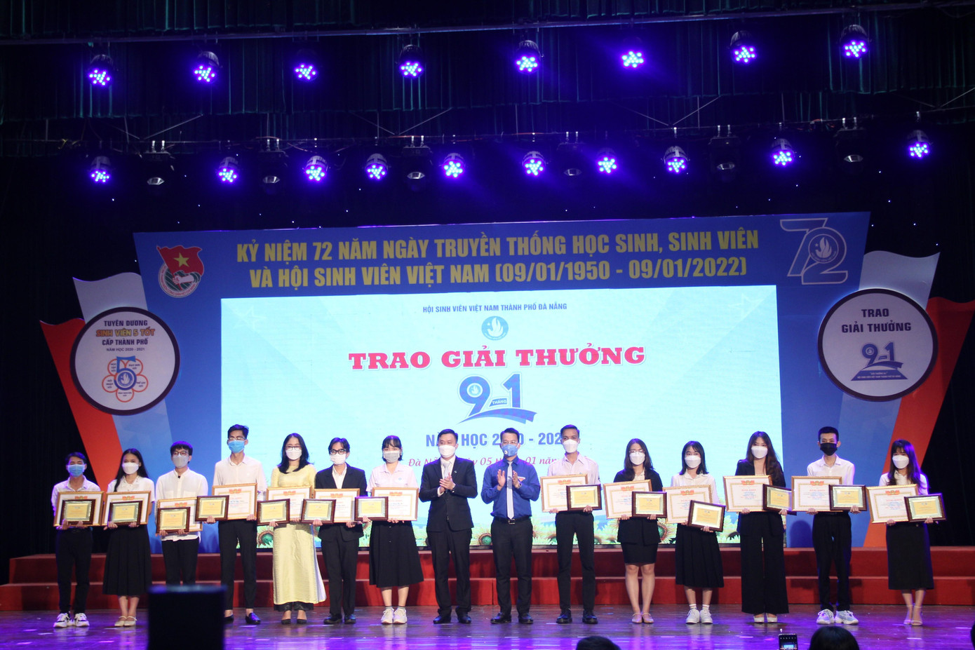 Những cá nhân, mô hình tiêu biểu trong phong trào sinh viên TP Đà Nẵng được vinh danh tại Giải thưởng 9/1