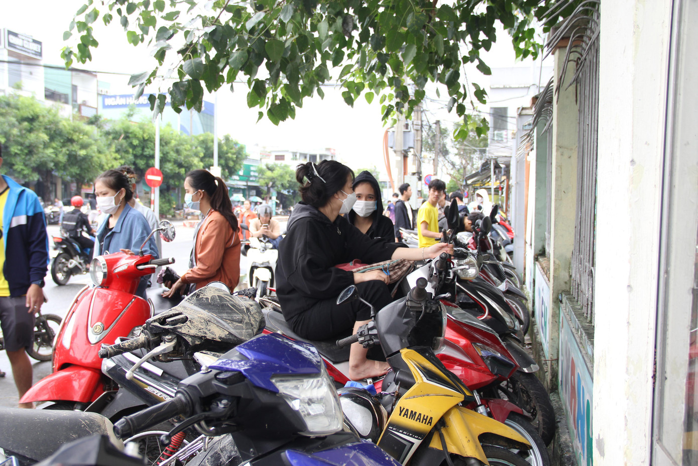 Dắt bộ xe từ khu trọ ở Phạm Như Xương (quận Liên Chiểu) đến trường từ sớm, khoảng 10h, Hoàng Nguyễn Quang Việt (SV năm 3 ĐH Sư phạm) vui vẻ nhận lại xe máy từ tay thợ sửa xe miễn phí. Dắt bộ xe từ khu trọ ở Phạm Như Xương (quận Liên Chiểu) đến trường từ sớm, khoảng 10h, Hoàng Nguyễn Quang Việt (SV năm 3 ĐH Sư phạm) vui vẻ nhận lại xe máy từ tay thợ sửa xe miễn phí.