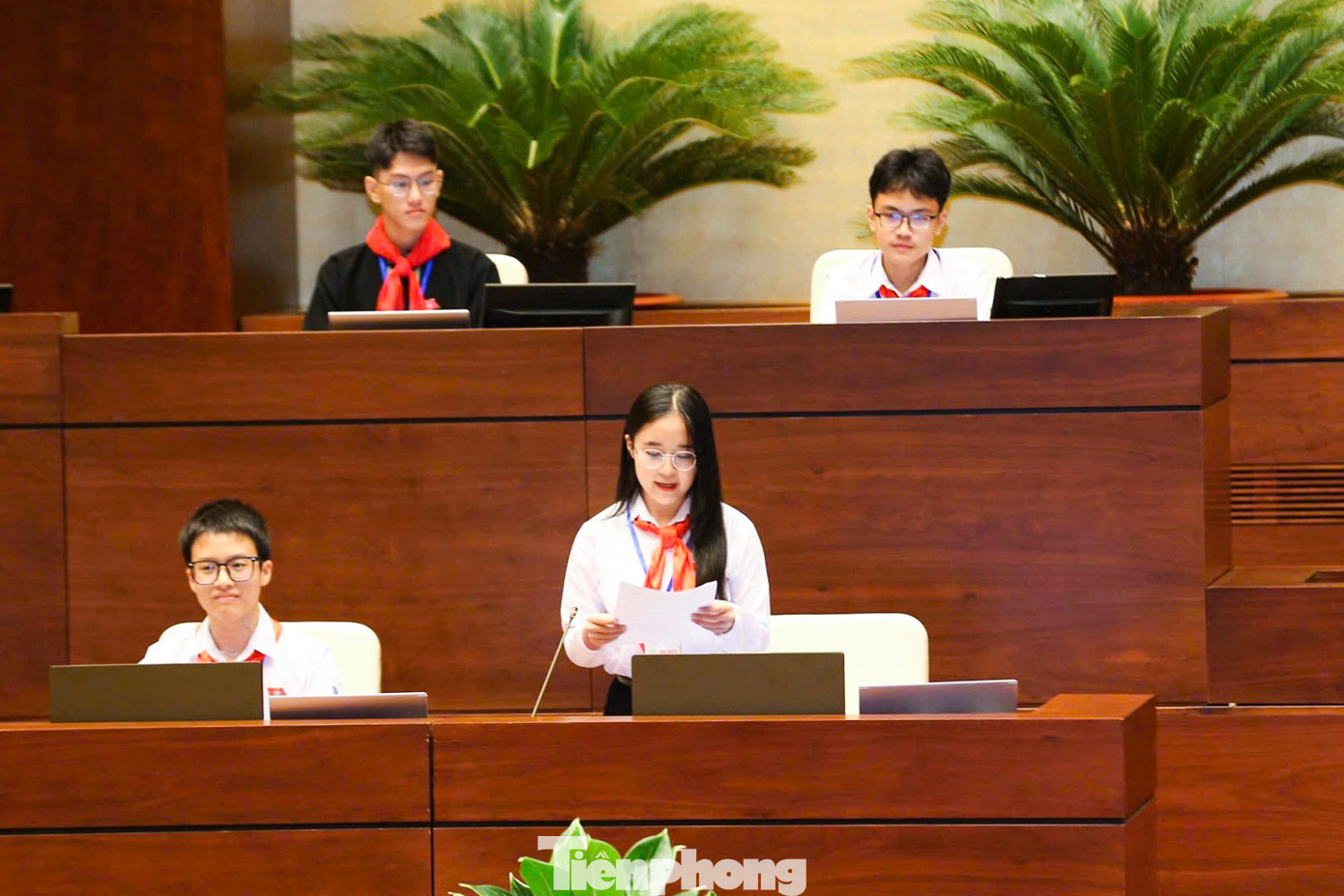 Phan Thị Bảo Kim là đại biểu của phiên họp Quốc hội trẻ em lần thứ I, năm 2023 Phan Thị Bảo Kim là đại biểu của phiên họp Quốc hội trẻ em lần thứ I, năm 2023