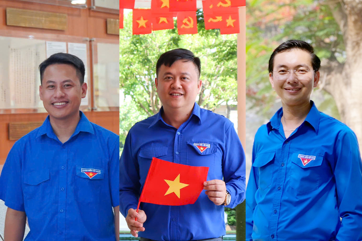 Anh Lê Kim Thường (trái) và anh Nguyễn Bá Duân (phải) làm Phó Bí thư Thành Đoàn Đà Nẵng