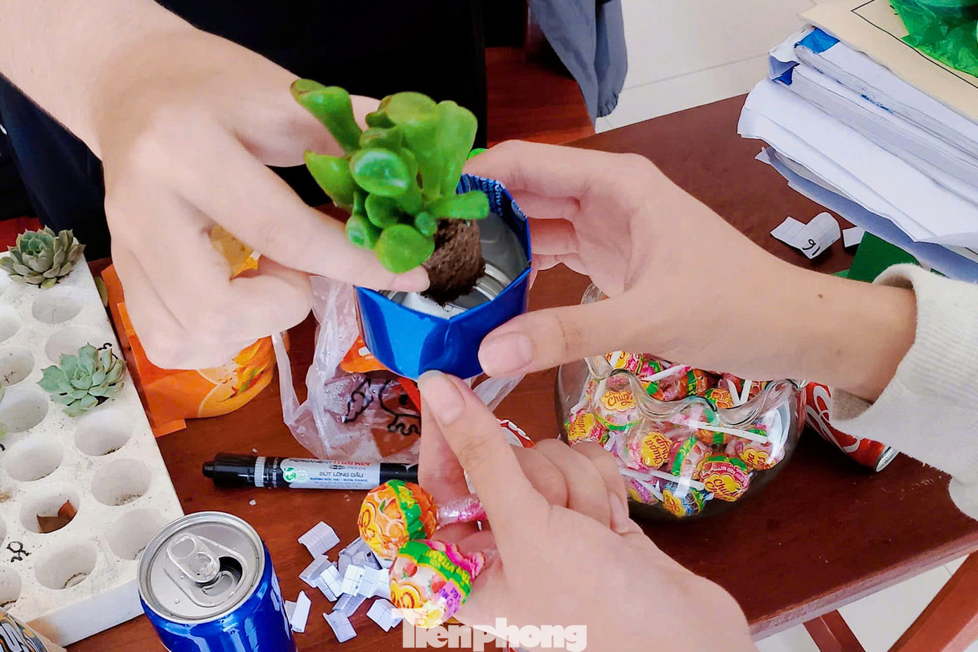 Thời gian qua, nhiều mô hình tái chế rác, lan tỏa thói quen phân loại rác được triển khai trong các trường học ở Đà Nẵng