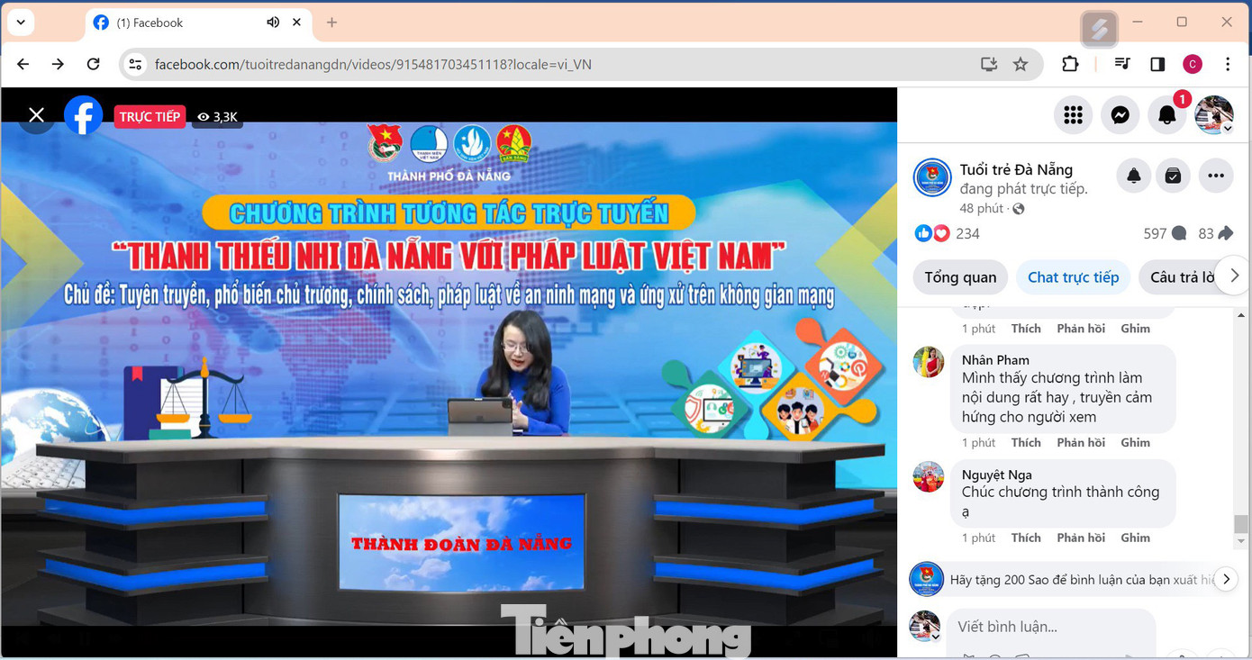 Chương trình thu hút lượng tương tác lớn trên nền tảng facebook.