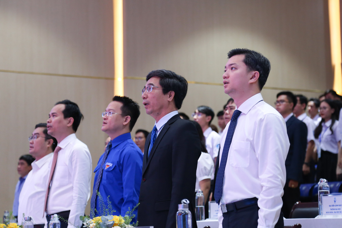 Anh Nguyễn Minh Triết - Bí thư T.Ư Đoàn, Chủ tịch T.Ư Hội Sinh viên Việt Nam dự và chỉ đạo Đại hội.