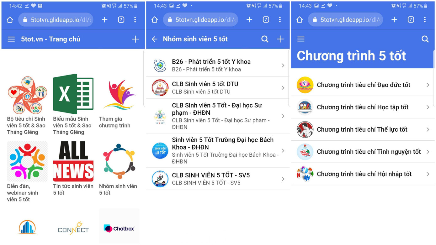 Ứng dụng 5tot.vn sẽ là diễn đàn chính thức nhằm lan tỏa phong trào sinh viên 5 tốt trên địa bàn Đà Nẵng. Ảnh: Giang Thanh Ứng dụng 5tot.vn sẽ là diễn đàn chính thức nhằm lan tỏa phong trào sinh viên 5 tốt trên địa bàn Đà Nẵng. Ảnh: Giang Thanh