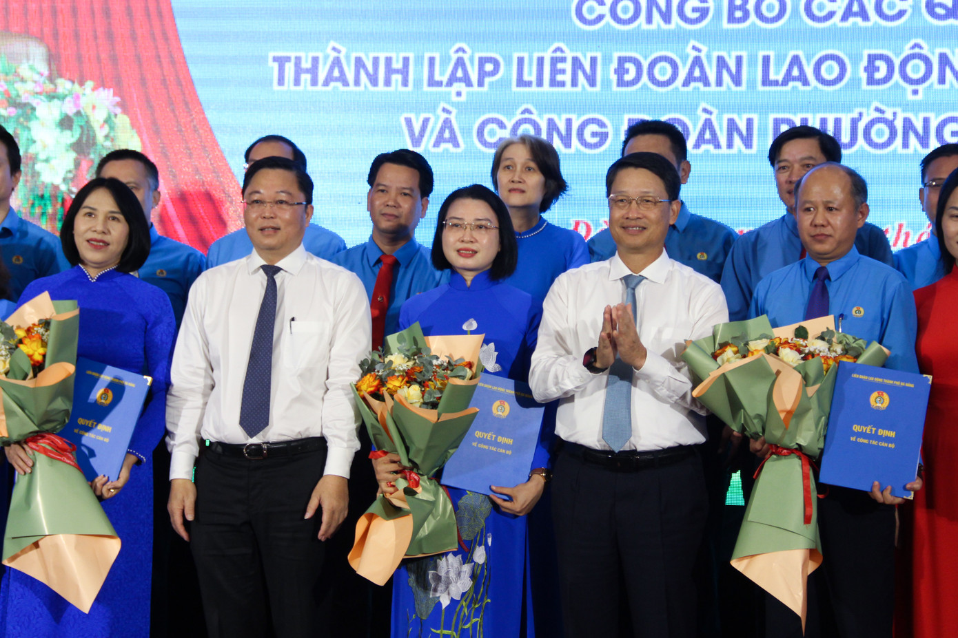 Bà Phan Thị Thúy Linh là Chủ tịch LĐLĐ TP. Đà Nẵng sau sáp nhập. Ảnh: Giang Thanh