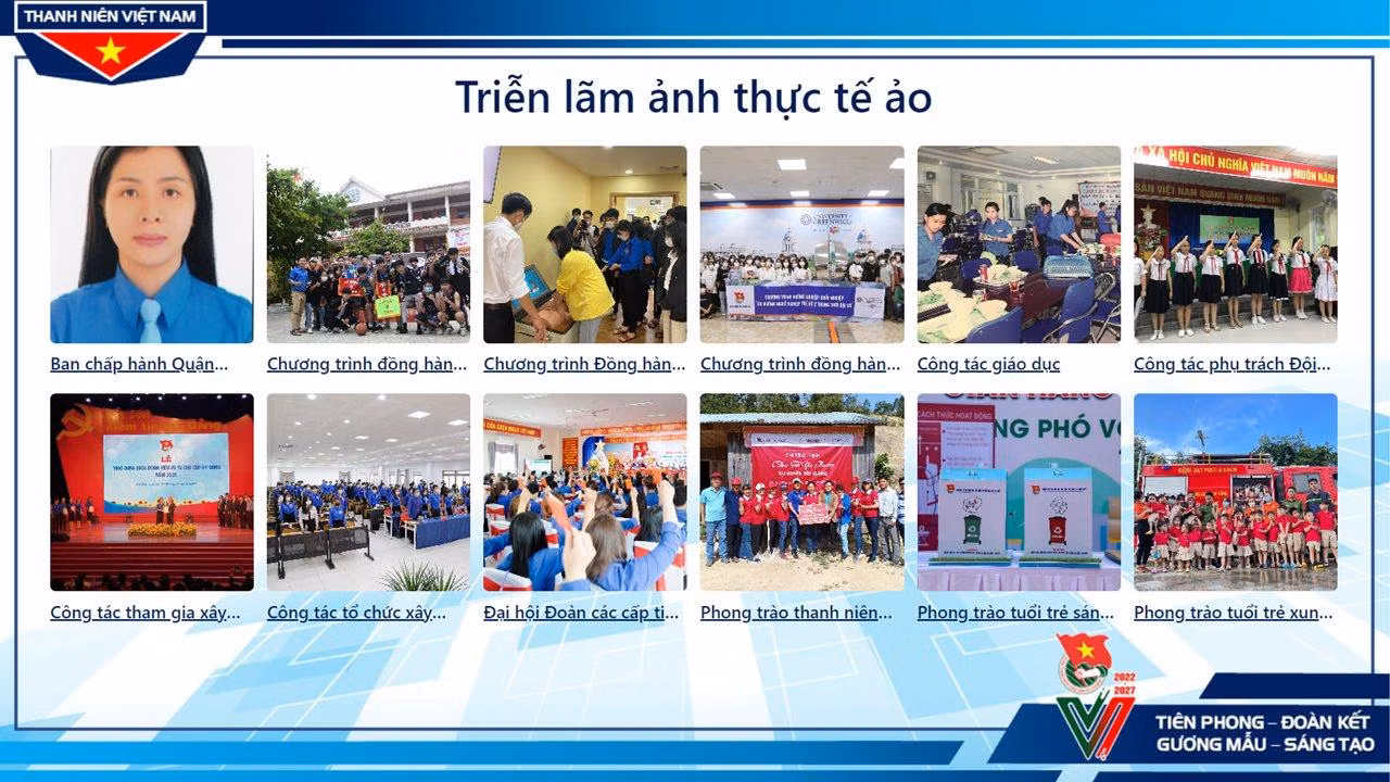 Triển lãm thực tế ảo tại Đại hội Đoàn TNCS quận Ngũ Hành Sơn