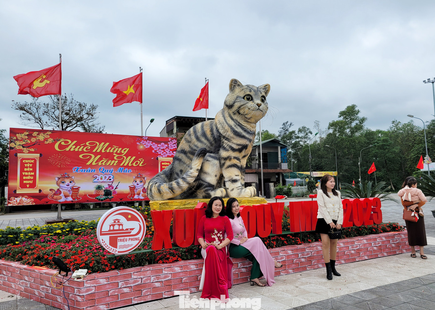 Chú mèo cao hơn 3,1m trông rất có hồn với đôi mắt, biểu cảm thu hút sự chú ý của đông đảo dân mạng ngay khi xuất hiện. Hình ảnh chú mèo được lan truyền nhanh chóng trên mạng xã hội và nhận được "mưa lời khen" của các bạn trẻ. Ảnh: Giang Thanh