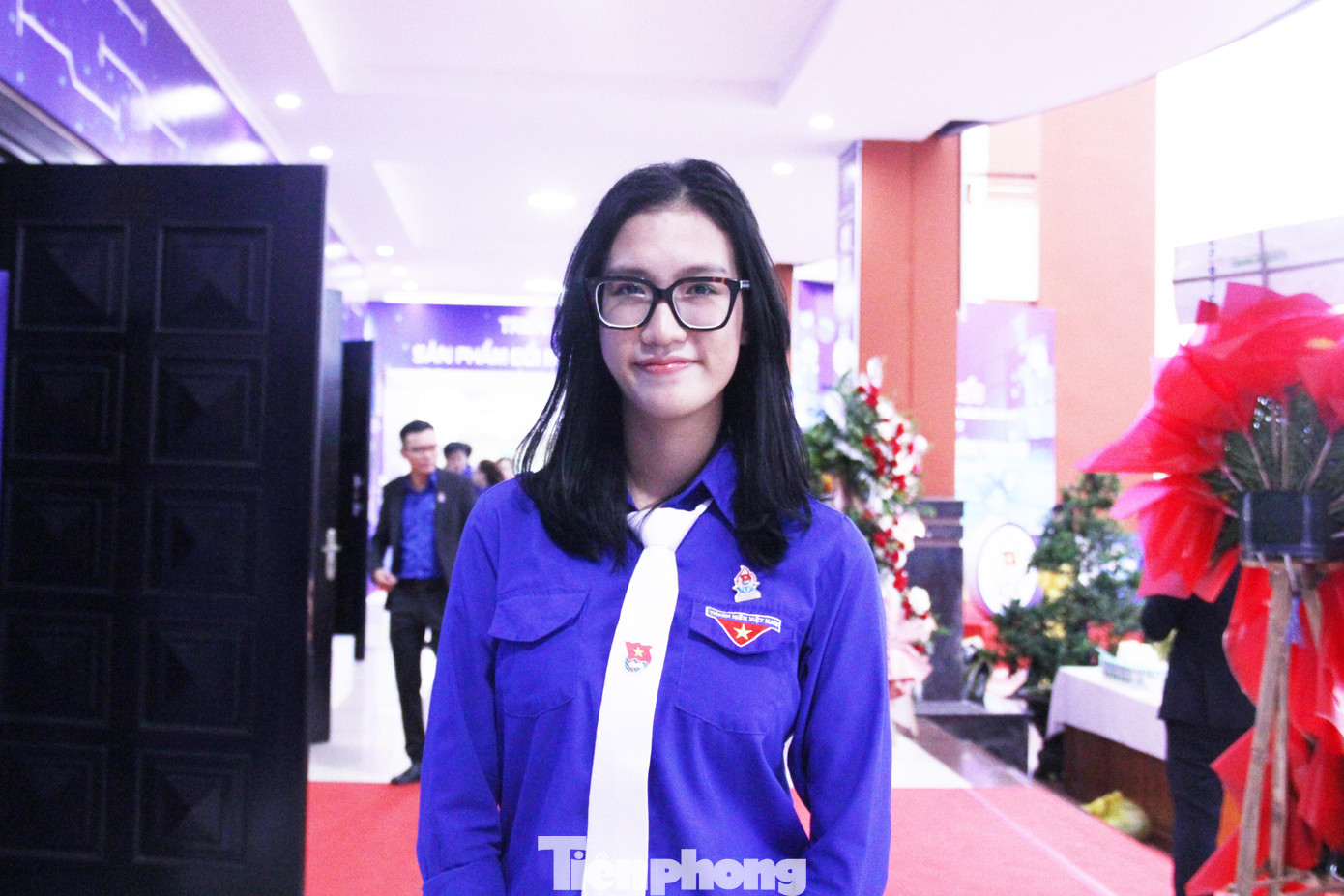 Nguyễn Ngọc Phương Thảo, học sinh Trường THPT Lê Quý Đôn, đại biểu trẻ nhất Đại hội. Ảnh: Giang Thanh Nguyễn Ngọc Phương Thảo, học sinh Trường THPT Lê Quý Đôn, đại biểu trẻ nhất Đại hội. Ảnh: Giang Thanh