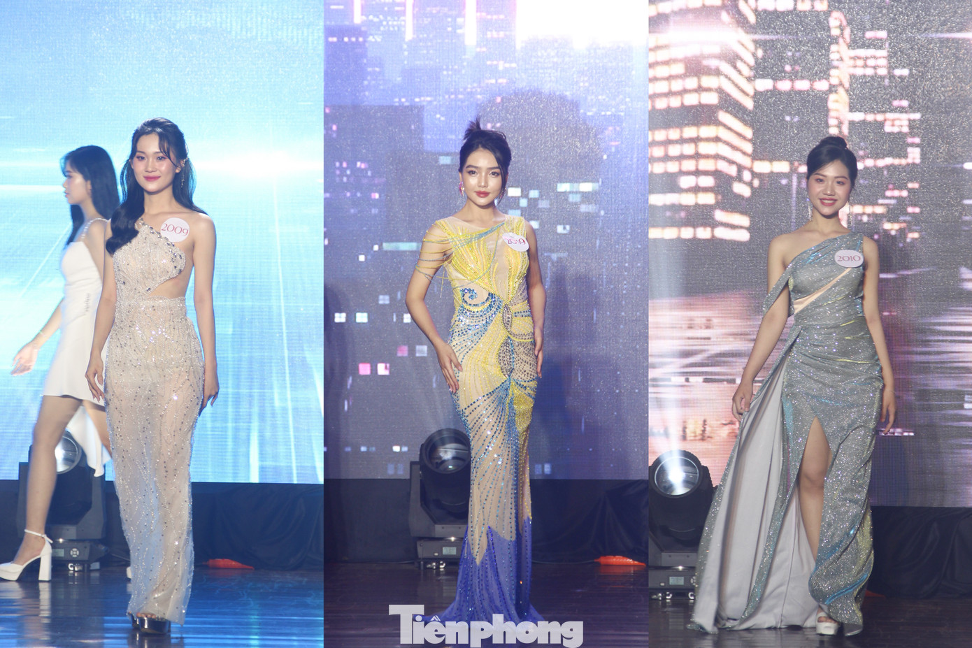 Trong đêm chung kết, các thí sinh lần lượt trình diễn hai phần thi gồm: trang phục tự chọn và trang phục áo dài. Trong đêm chung kết, các thí sinh lần lượt trình diễn hai phần thi gồm: trang phục tự chọn và trang phục áo dài.