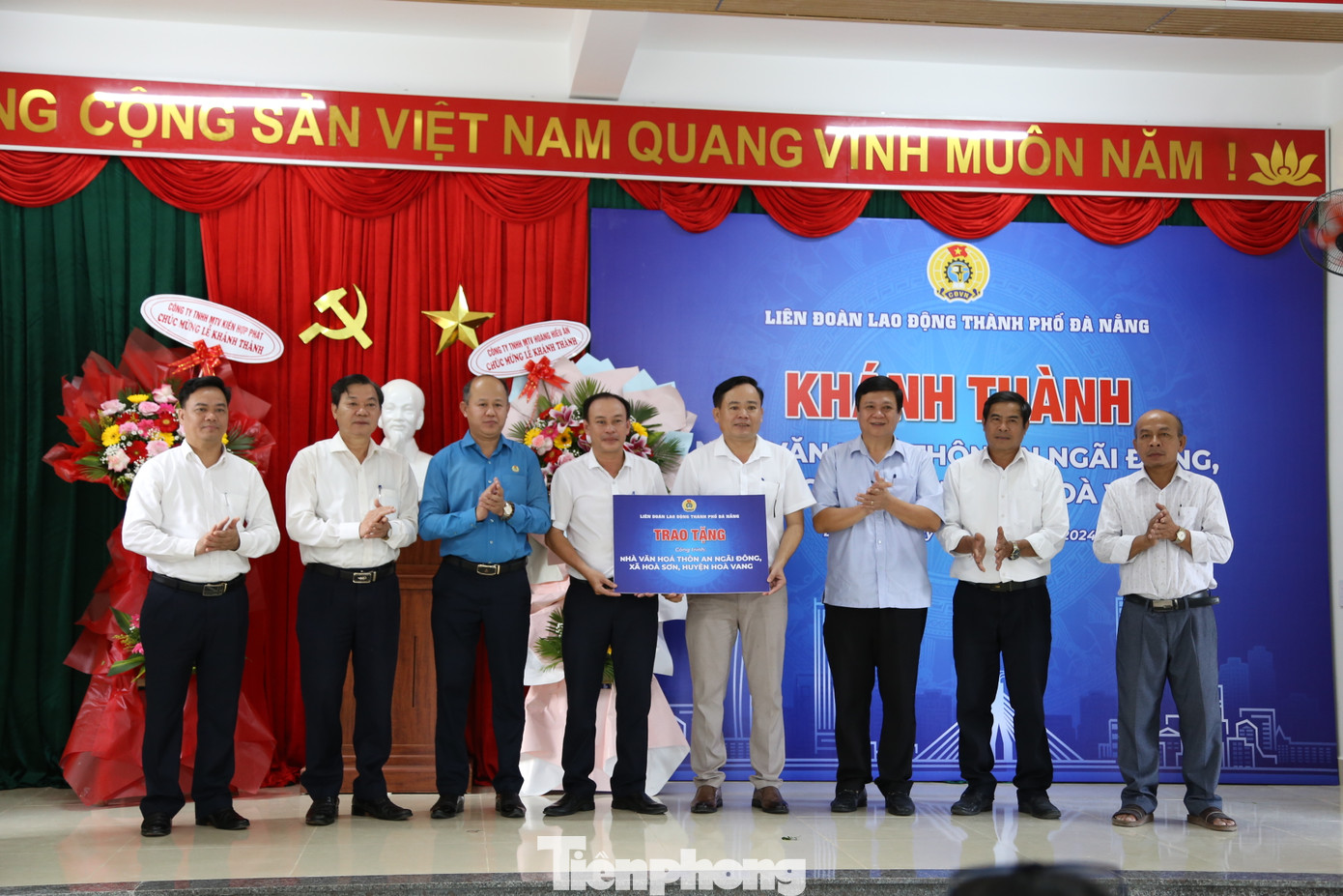 Công trình được xây dựng ở xã Hòa Sơn (huyện Hòa Vang) nơi có đông công nhân đang thuê trọ.