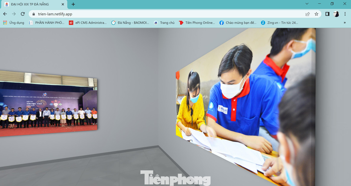 Triển lãm Khát vọng thanh niên được tổ chức trực tuyến, đoàn viên thanh niên có thể tham quan triển lãm tại ĐÂY. Ảnh: Giang Thanh