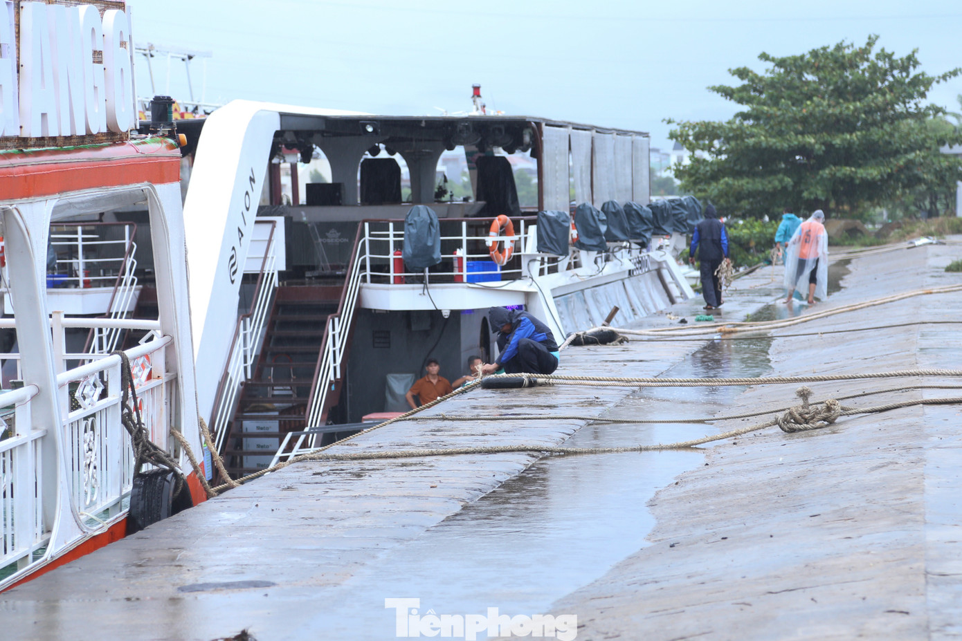 "Các du thuyền này đều có giá trị vài tỷ đồng, đây là tài sản lớn nên tất cả các chủ tàu đều nghiêm chỉnh chấp hành yêu cầu tránh trú bão để bảo vệ tài sản, đăng ký nhân viên trực với đơn vị quản lý. Mỗi mùa mưa bão, các du thuyền đều di chuyển vào khu vực này neo đậu nên đa phần đều có kinh nghiệm và sẵn sàng các phương án bảo vệ tàu khi bão đổ bộ", ông Dũng nói.
