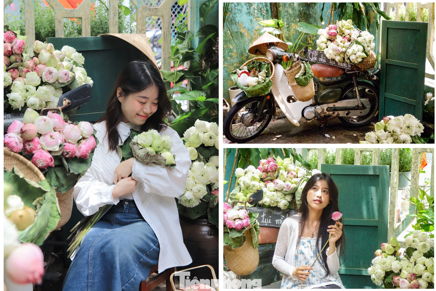 Dù chỉ kéo dài trong 2 ngày, nhưng rất nhiều bạn trẻ đã ghé lại để chụp những bộ ảnh "nàng thơ" trong không gian mộc mạc, yên tĩnh của trà quán.