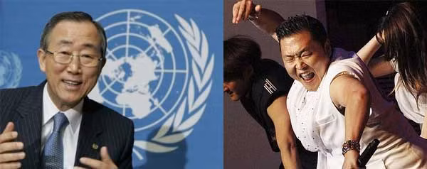 Tổng thư ký Liên Hợp Quốc Ban Ki-moon tự hào về điệu nhảy Gangnam Style của ca sĩ Spy