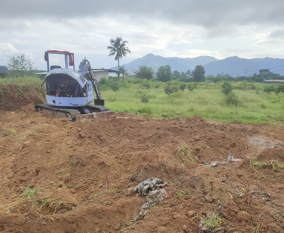 Bãi đổ chất thải của Công ty CP Thuỷ sản Bạc Liêu đã được dọn dẹp sạch sẽ rác thải.