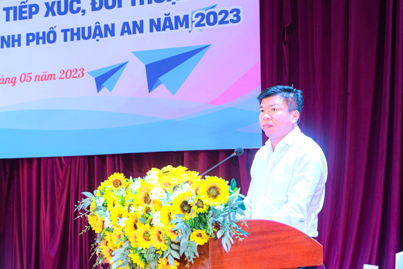 Chủ tịch UBND thành phố Thuận An Nguyễn Thanh Tâm