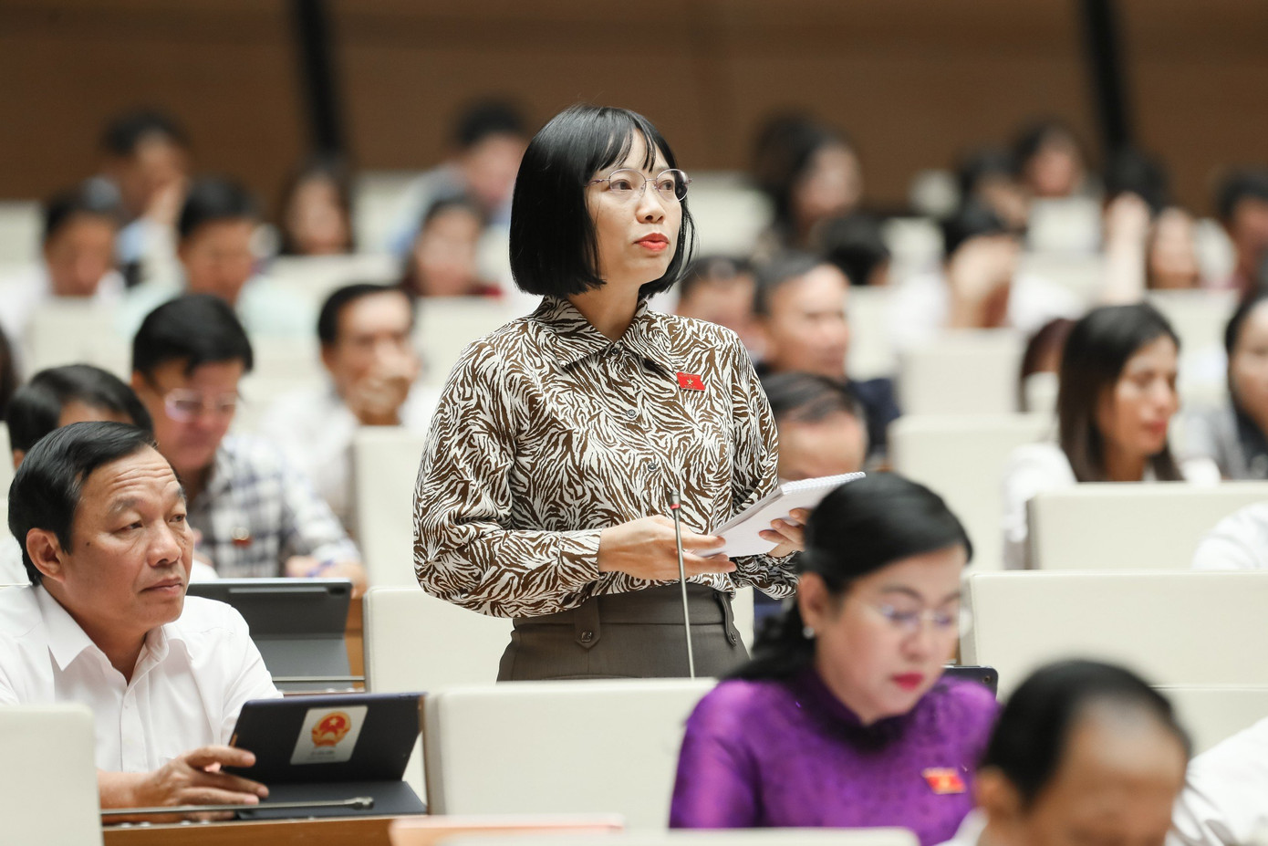 ĐBQH thảo luận tại Hội trường. Ảnh: Như Ý