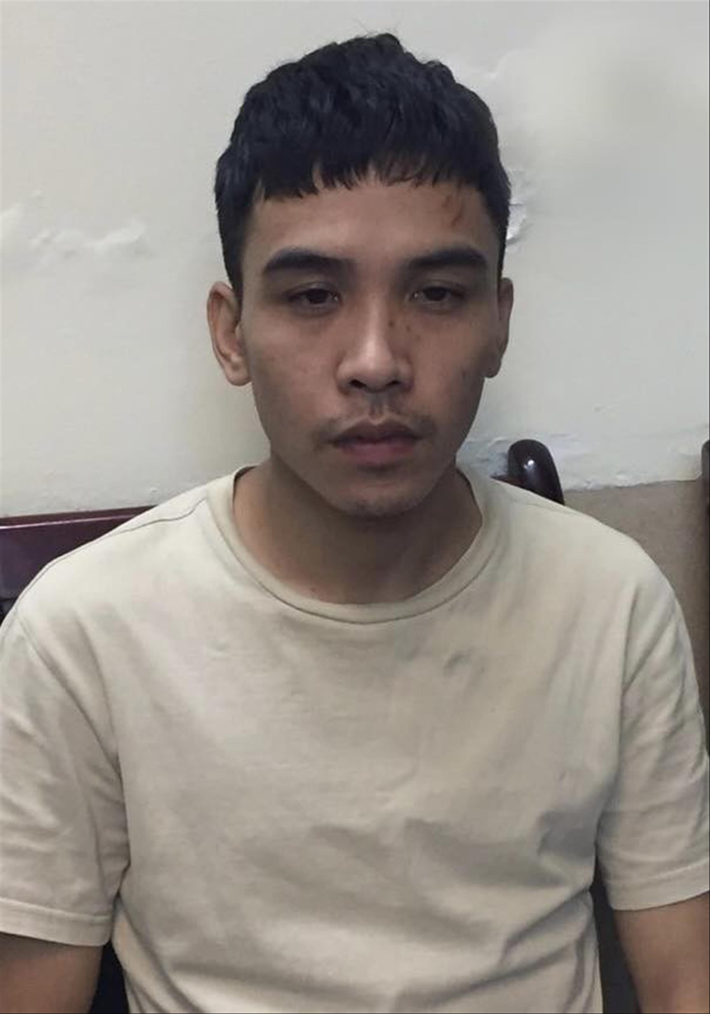 Đối tượng Nguyễn Đức Trung tại cơ quan công an Đối tượng Nguyễn Đức Trung tại cơ quan công an