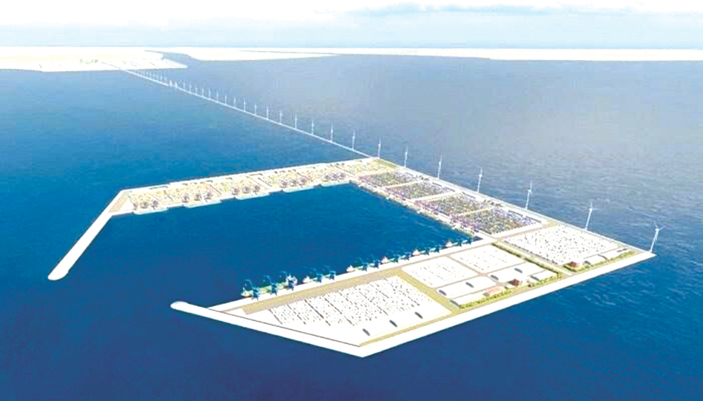 Phối cảnh cảng biển nước sâu Trần Đề