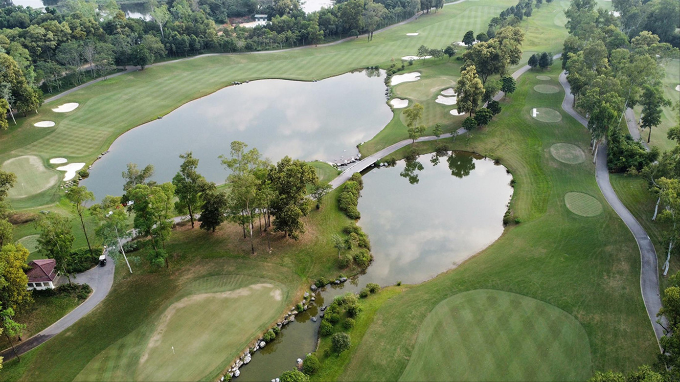 Khung cảnh tuyệt đẹp của sân Kings Course. Ảnh: Trọng Tài