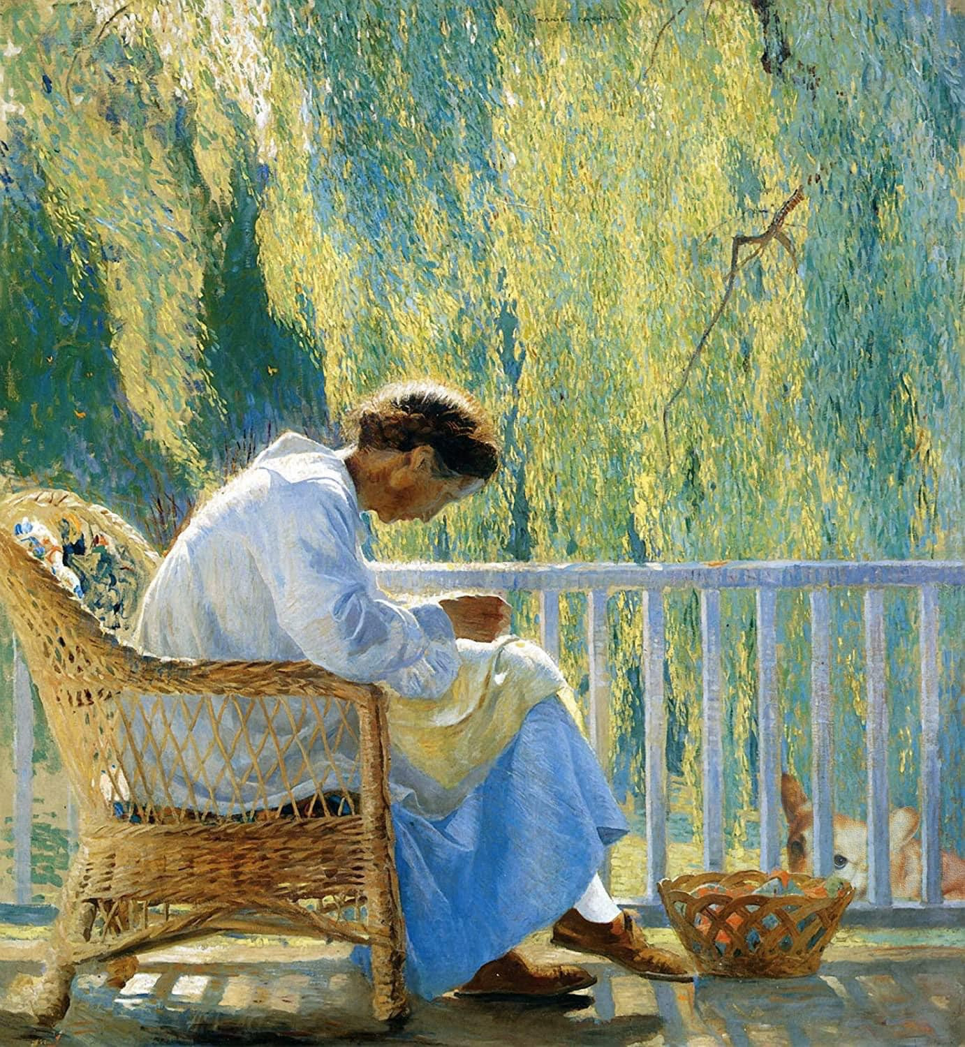 Một bức tranh của Daniel Garber (họa sĩ ấn tượng Mỹ) được giới thiệu trên “Mê tranh” thu hút hơn 2.000 lượt thích.