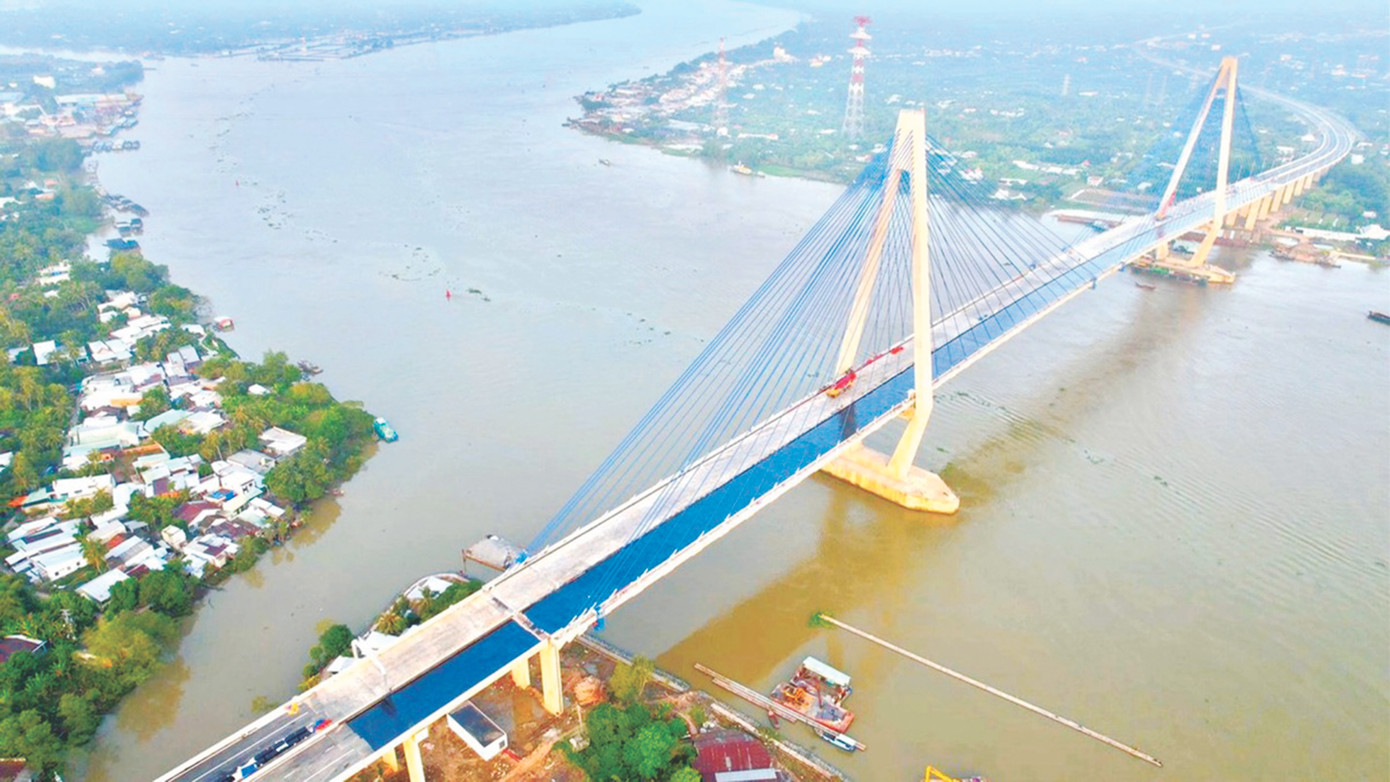 Cầu dây văng Mỹ Thuận 2 vừa khánh thành hoàn toàn do người Việt thiết kế, xây dựng