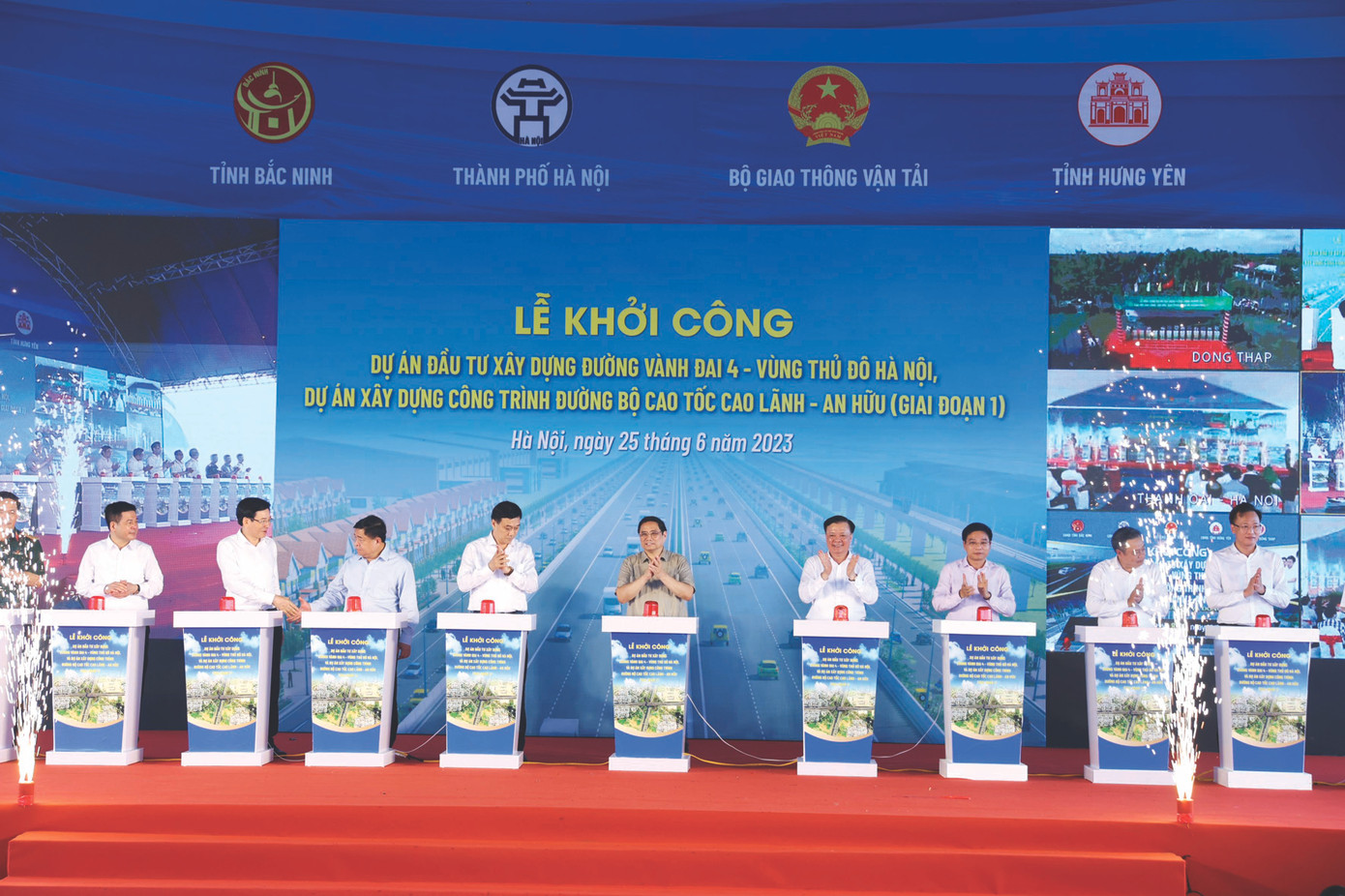 Đường Vành đai 4 - Vùng Thủ đô, dự án có mức đầu tư công “siêu” lớn vừa được khởi công đúng tiến độ Đường Vành đai 4 - Vùng Thủ đô, dự án có mức đầu tư công “siêu” lớn vừa được khởi công đúng tiến độ