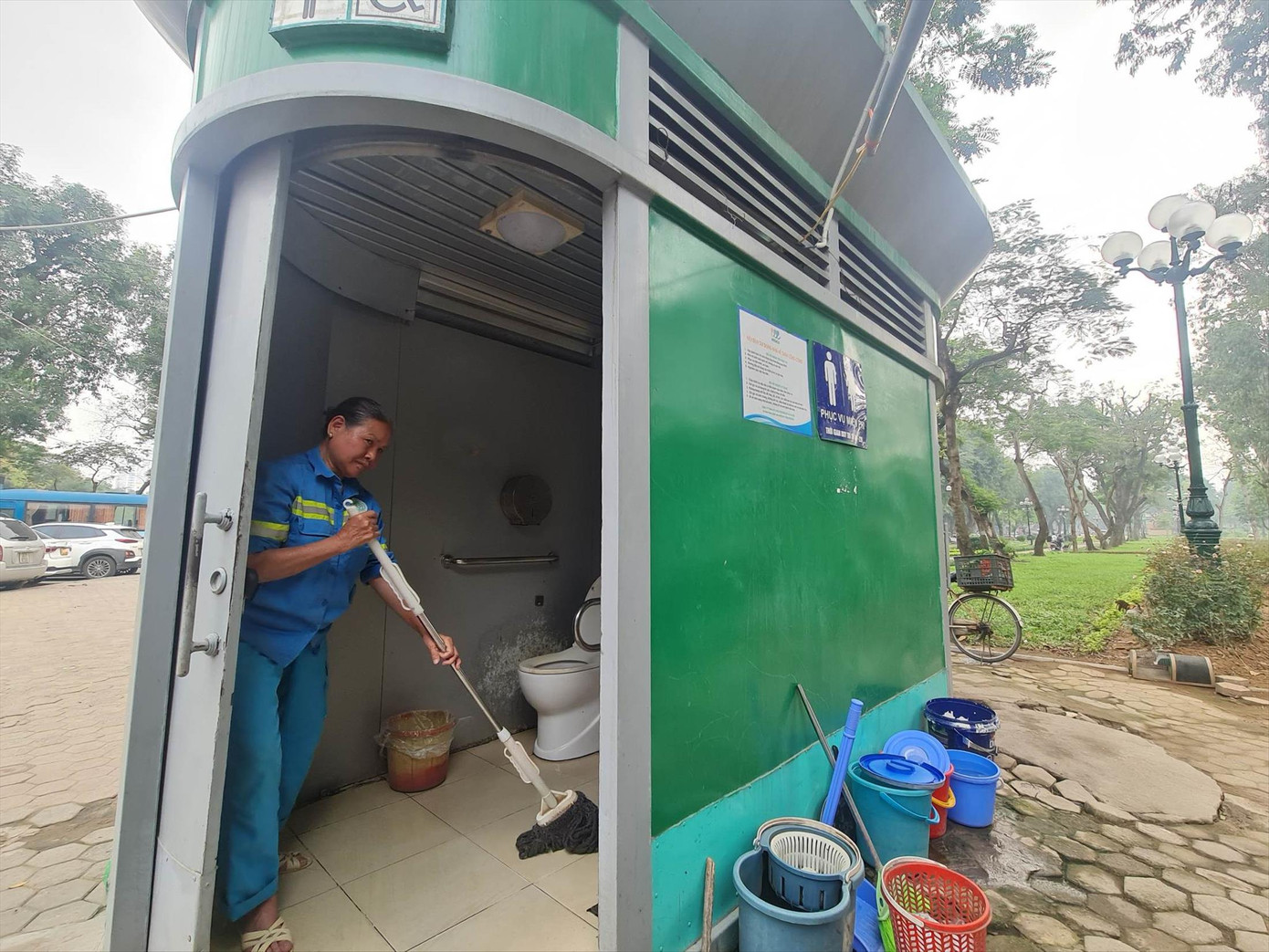 NVSCC trên phố Trần Nhân Tông được xã hội hóa do Công ty Vinasing thực hiện