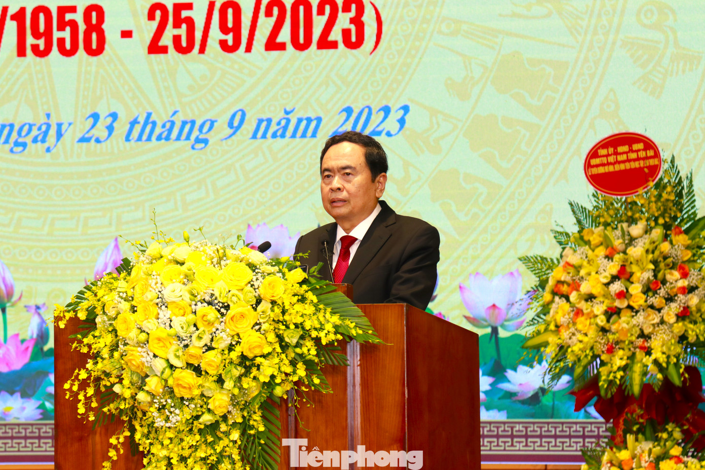 Ông Trần Thanh Mẫn - Phó Chủ tịch Thường trực Quốc hội phát biểu tại buổi lễ.