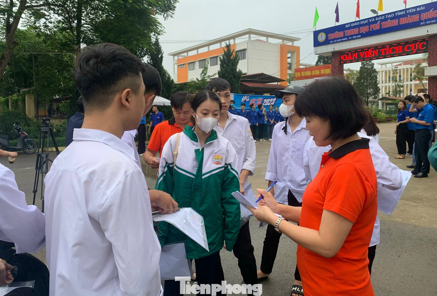 Điểm thi trường THPT Hoàng Quốc Việt, Yên Bái trong buổi thi sáng 28/6.