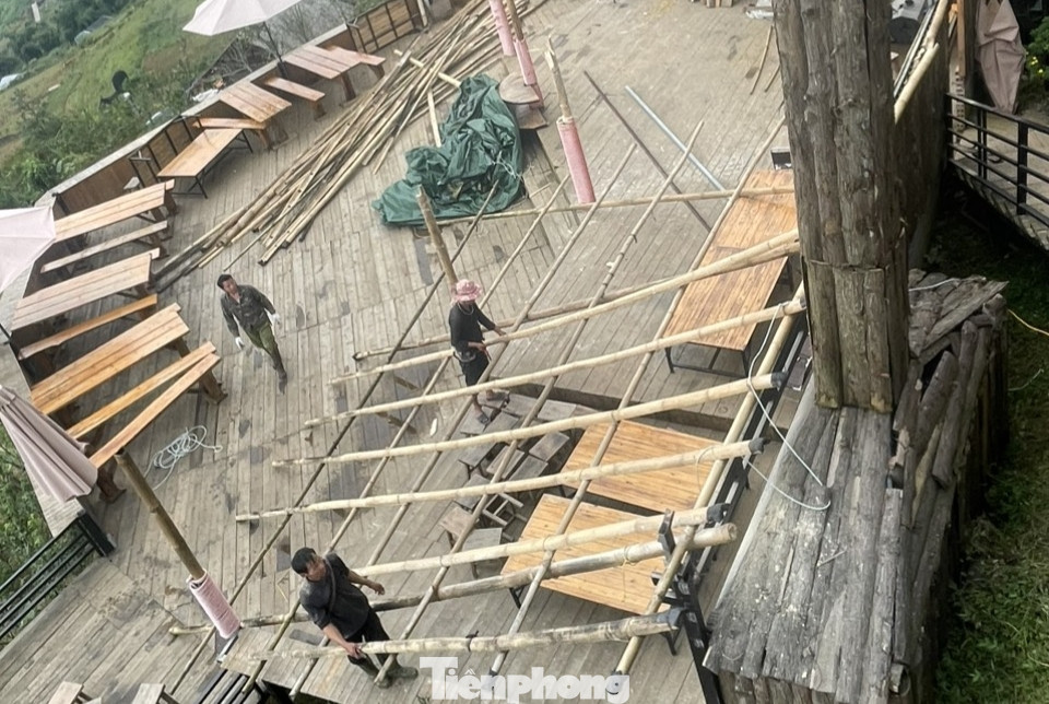 Theo ông Dũng, qua kiểm tra, rà soát đối với các công trình xây dựng trên địa bàn, khu check-in Best View Sa Pa có một số hạng mục, công trình xây dựng nằm ngoài diện tích đất ở.