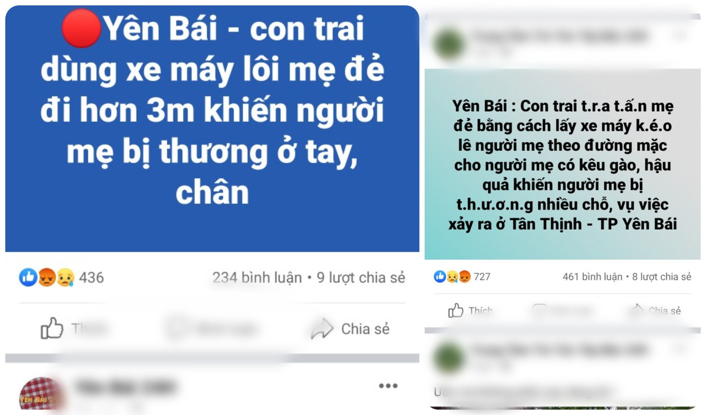 Những hình ảnh, thông tin đăng tải trên mạng xã hội. Những hình ảnh, thông tin đăng tải trên mạng xã hội.