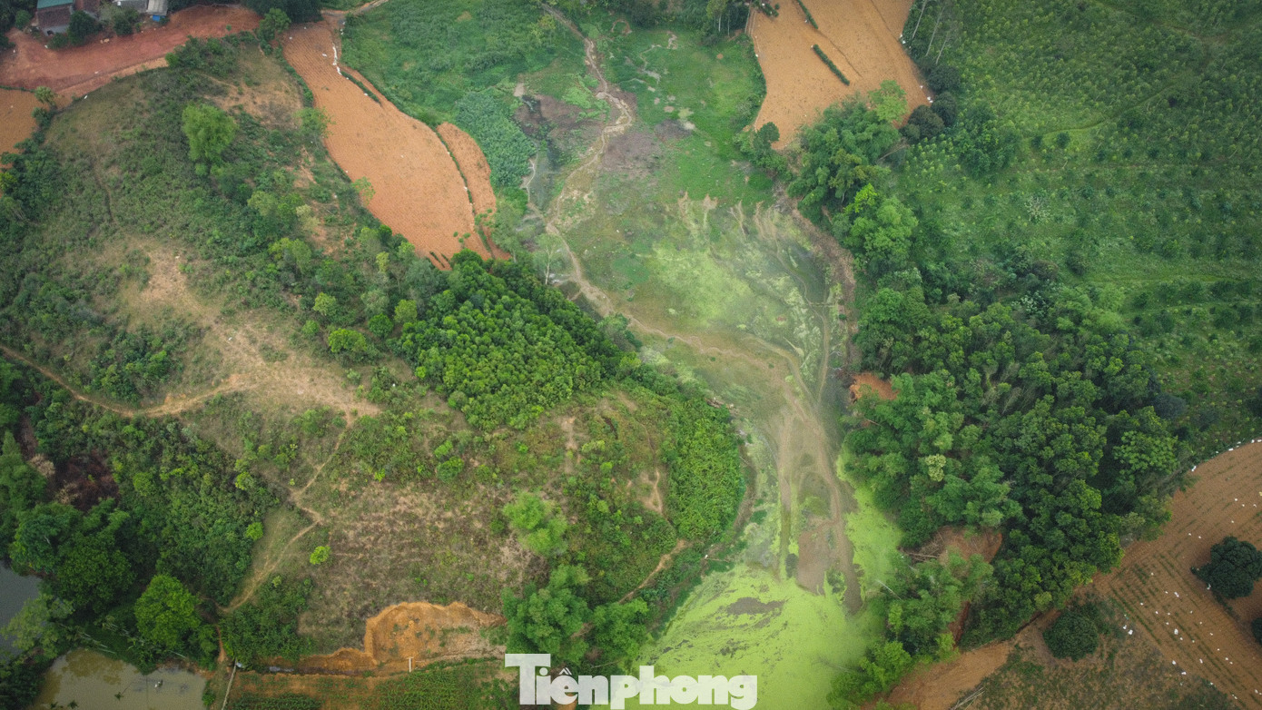 Theo thông tin từ người dân địa phương, hồ Đầm đã được UBND xã Minh Quang cho một cá nhân thầu lại để thả cá. Theo đó, việc san lấp đất, đá xuống hồ được người quản lý hồ lý giải là nhằm mục đích “ngăn” dòng nước ô nhiễm từ đầu nguồn để nuôi thả cá con.