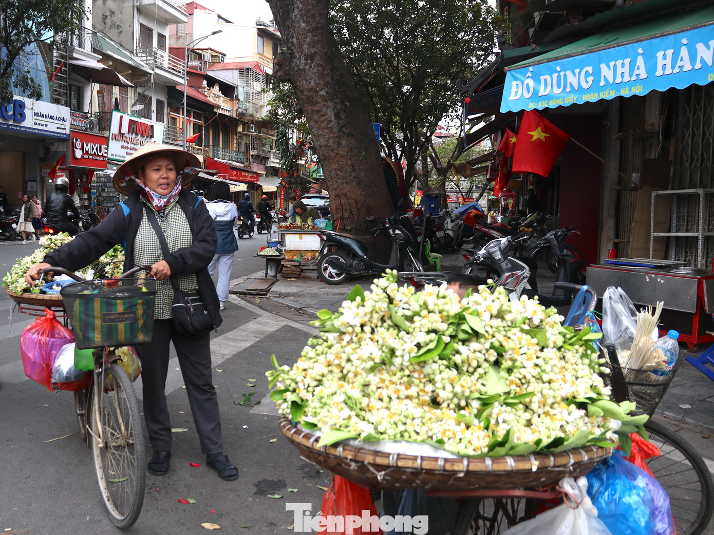 Theo nhiều người bán tại chợ Đồng Xuân, trong số các loại hoa bưởi đang bán trên thị trường, hoa bưởi Diễn có giá đắt nhất, từ 500.000 đồng/kg. Còn hoa bưởi chua có đủ lá, cành được bán với giá khoảng 300.000 - 450.000 đồng/kg.