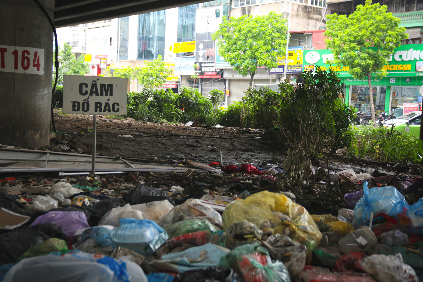 Dải phân cách trên tuyến đường Vành đai 3 (đoạn Nguyễn Xiển) thành nơi đổ rác thải rắn, vật liệu xây dựng bừa bãi. Mặc dù UBND phường Hạ Đình đã lắp đặt nhiều biển cảnh báo, khu vực này vẫn là "điểm đen" trong nạn đổ trộm rác thải. Dải phân cách trên tuyến đường Vành đai 3 (đoạn Nguyễn Xiển) thành nơi đổ rác thải rắn, vật liệu xây dựng bừa bãi. Mặc dù UBND phường Hạ Đình đã lắp đặt nhiều biển cảnh báo, khu vực này vẫn là "điểm đen" trong nạn đổ trộm rác thải.