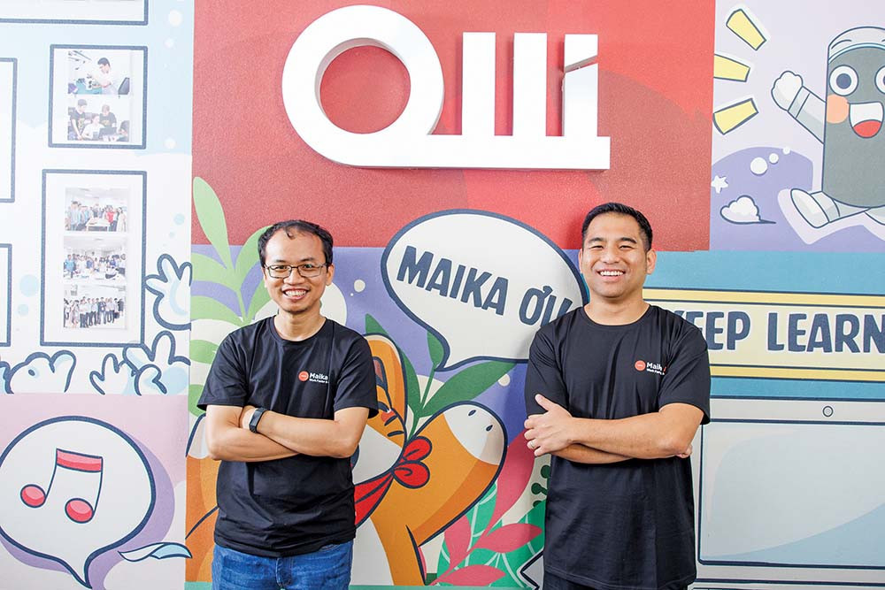 Hai nhà sáng lập của Công ty Công nghệ OLLI. Hai nhà sáng lập của Công ty Công nghệ OLLI.