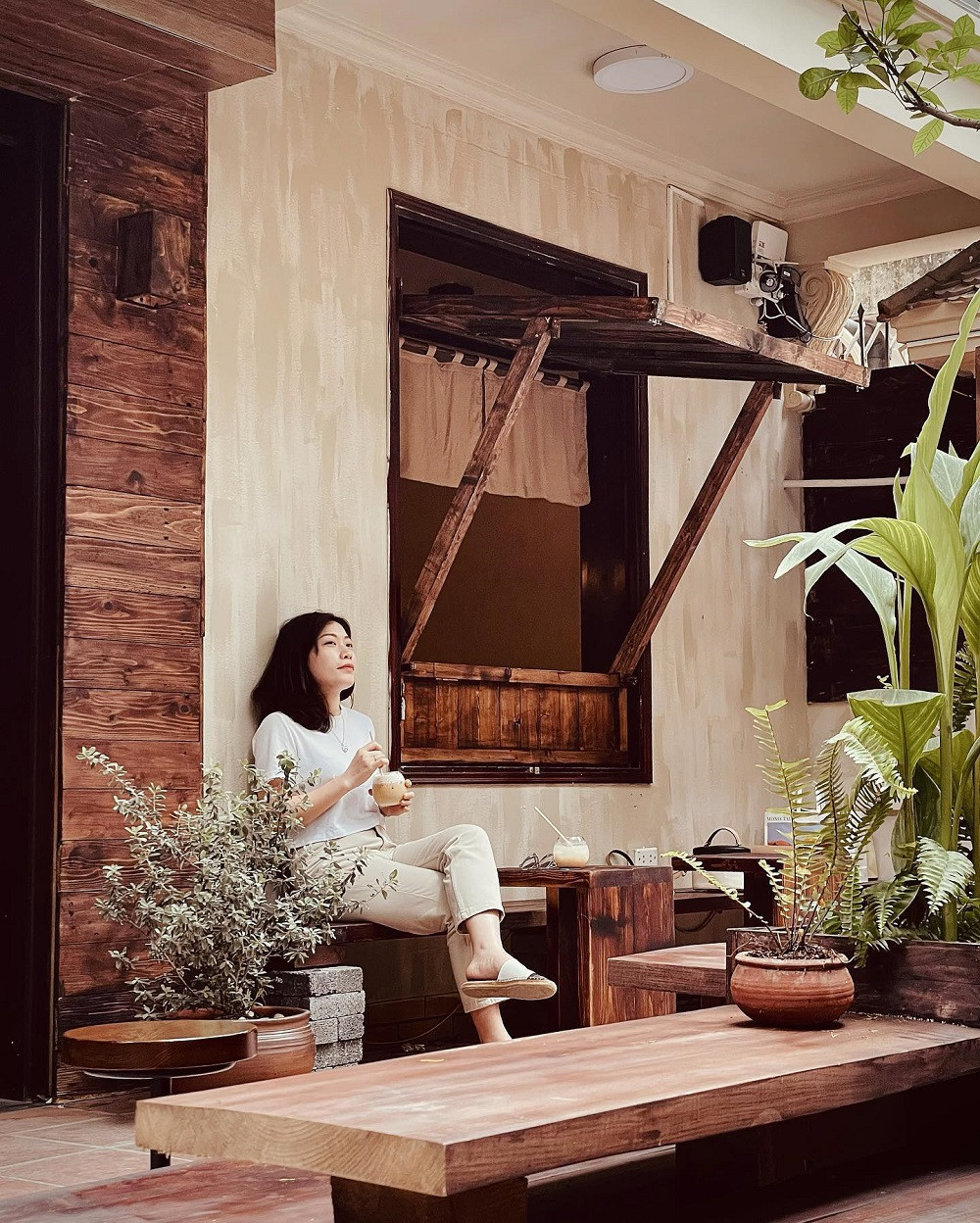 Ảnh: Joie - Góc sân và khoảng trời. Ảnh: Joie - Góc sân và khoảng trời.