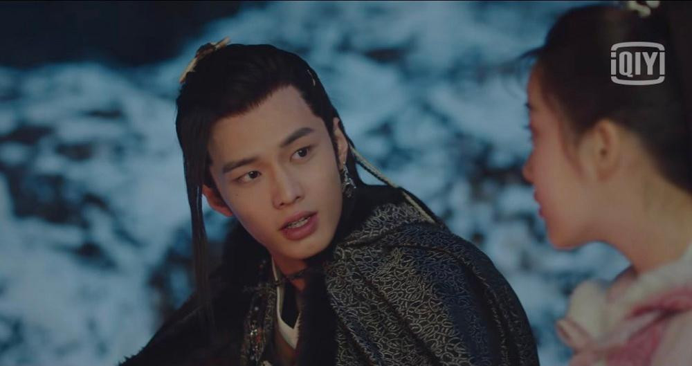 Hà Dữ trong một phim cổ trang.