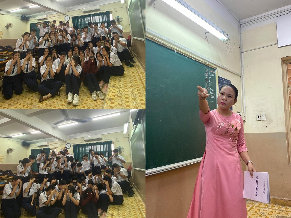 Mới đầu năm mà lớp mình 10C4 THPT Nguyễn Thượng Hiền (TP.HCM) đã “bỏ túi” được bộ ảnh hài hước. Mới đầu năm mà lớp mình 10C4 THPT Nguyễn Thượng Hiền (TP.HCM) đã “bỏ túi” được bộ ảnh hài hước.