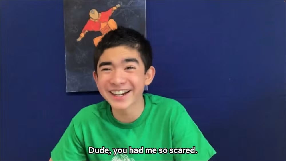 "Chú này, chú làm cháu sợ quá trời."