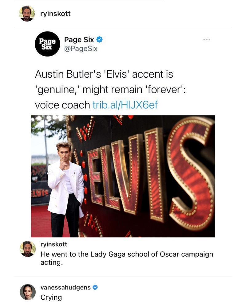 Bình luận của Vanessa Hudgens.