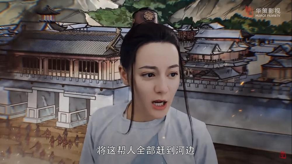 Không tranh vẽ hoàn toàn thì sử dụng người thật, phông nền phía sau là tranh.