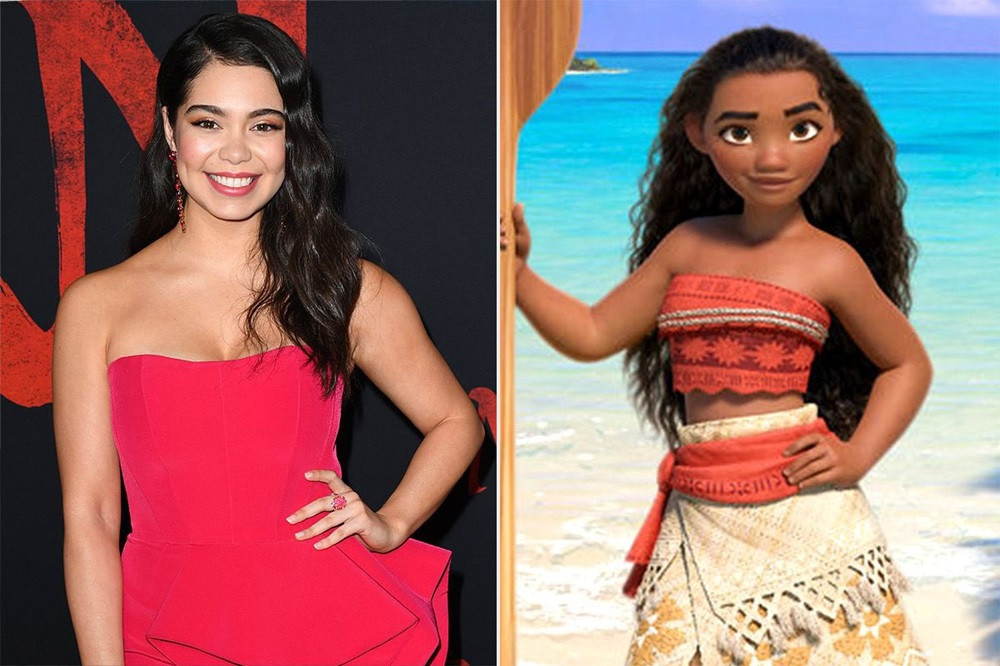 Auliʻi Cravalho lồng tiếng cho Moana bản hoạt hình.