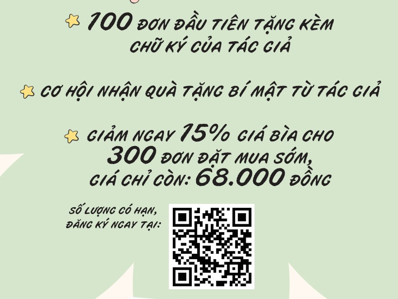 Quét mã QR đặt trước để được giảm giá và nhận quà tặng bạn nhé! Quét mã QR đặt trước để được giảm giá và nhận quà tặng bạn nhé!