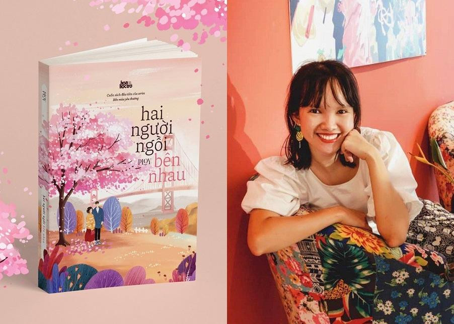 Tác giả Ploy và "Hai người ngồi bên nhau" - cuốn sách do Hoa Học Trò phát hành.