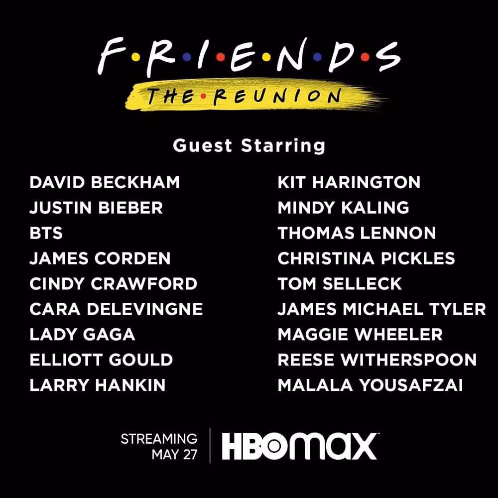Và đoán xem ai sẽ là một trong những khách mời ngôi sao của "Friends: The Reunion"?