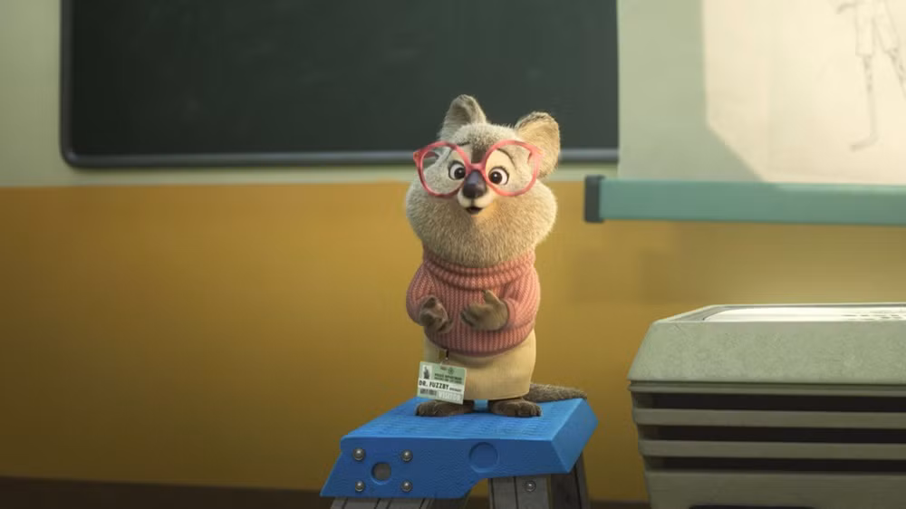 Tiến sĩ trị liệu Fuzzby, thuộc loài quokka.