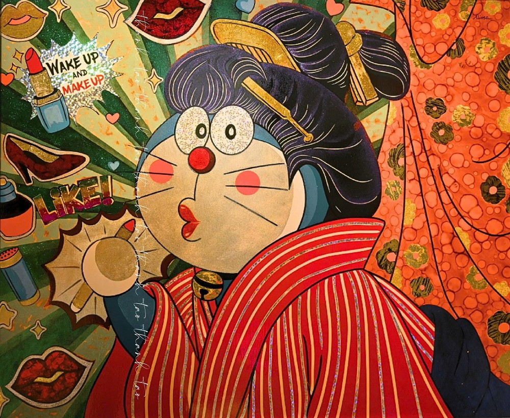 Doraemon Makeup. (Nguồn_ @thanhtao)