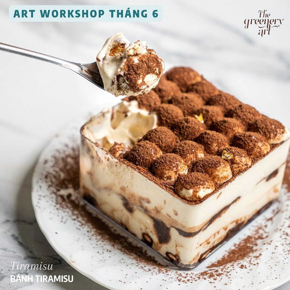 Tiramisu dành cho người thương. (Ảnh: The Greenery Art) Tiramisu dành cho người thương. (Ảnh: The Greenery Art)