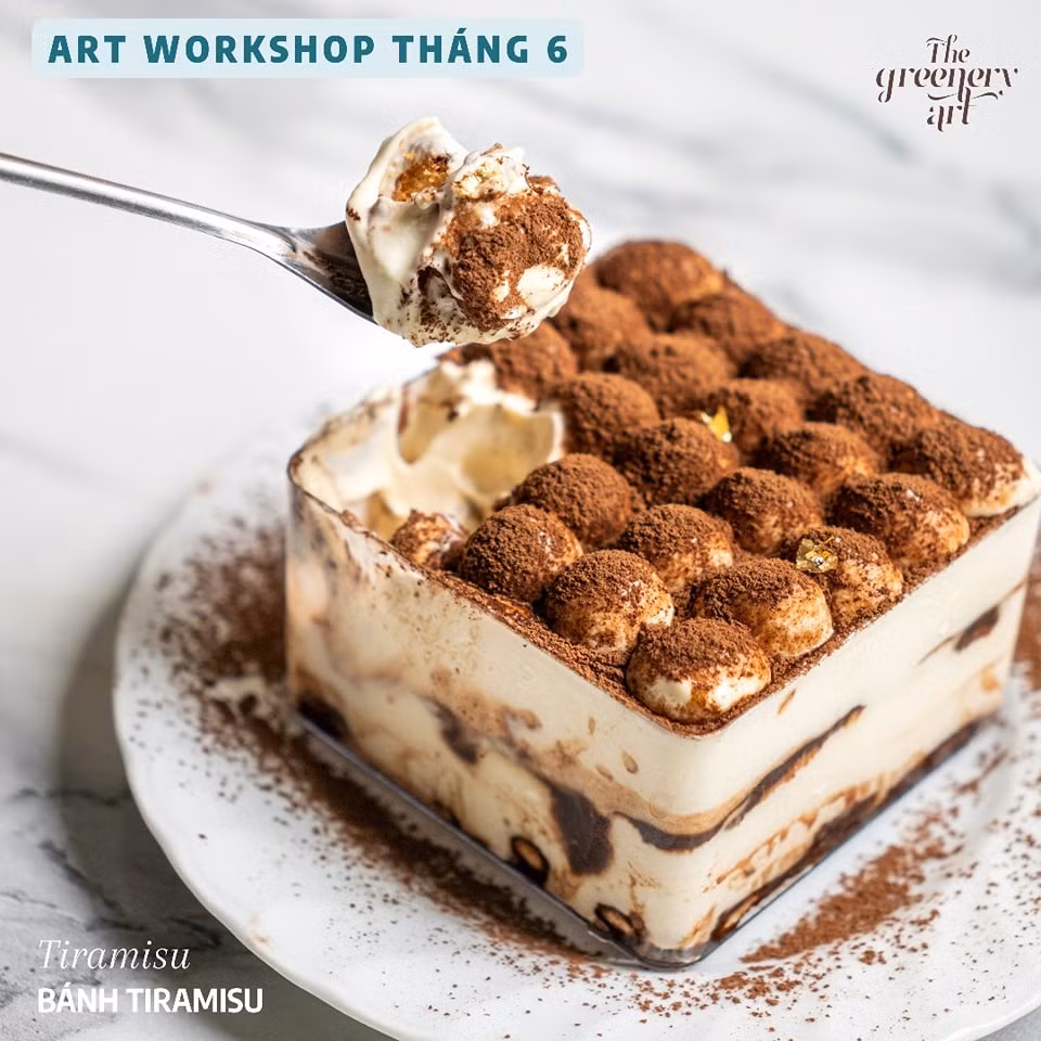 Tiramisu dành cho người thương. (Ảnh: The Greenery Art)